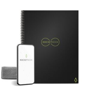 Rocketbook Core Reusable Spiral 8.5" x 11" Black Notebook
